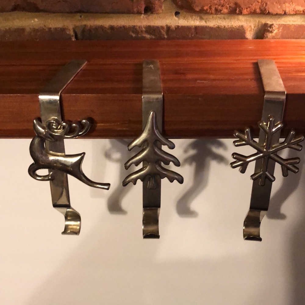 Set 3 Metal Stocking Hangers
